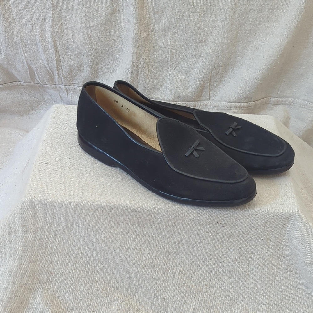 Belgian Shoe Co Mr Casual Black Suede Loafer